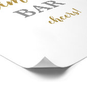 Boho woestijn gedroogde palmen Mimosa bar bord Poster (Hoek)