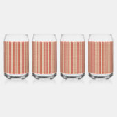 Boho woestijn streeppatroon ontwerp blikvorm glas (Achterkant)
