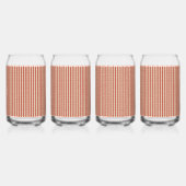 Boho woestijn streeppatroon ontwerp blikvorm glas (Voorkant)