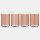 Boho woestijn streeppatroon ontwerp blikvorm glas (Links)