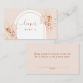 Boho woestijnluier Raffle Kaart (Voorkant / Achterkant)