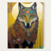 Boho Wolf Surreal Wildlife Art (Dos)