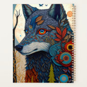 Boho Wolf Surreal Wildlife Art Planner (Dos)