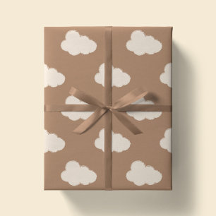 Boho Wolken Lucht Eenvoudig Geslacht Neutraal Kind Cadeaupapier