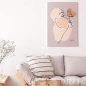 Boho Woman Line Art, Poster van aardedansen