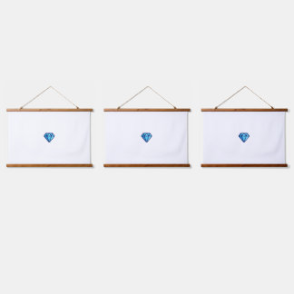 Boho Wood Topped Wall Tapestry Wooden Frame Fabric Hangend Wandkleed