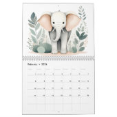 Boho Woodland Animals 2026 Calendrier 12 mois (Feb 2026)