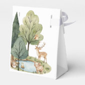 Boho Woodland Animals Baby shower Bedankdoosjes (Achterkant)