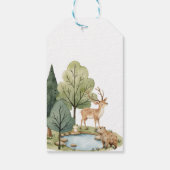 Boho Woodland Animals Baby shower Cadeaulabel (Achterkant)