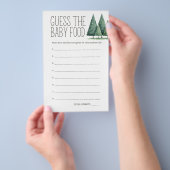 Boho Woodland Animals Baby shower Guess Voedsel Sp Flyer (Hand)