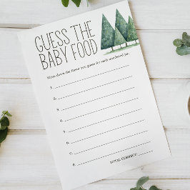 Boho Woodland Animals Baby shower Guess Voedsel Sp Flyer