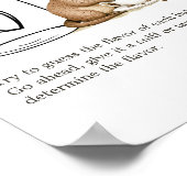 Boho Woodland Animals Douche Guess Baby Voedselbor Poster (Hoek)