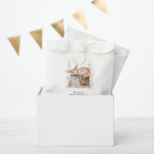 Boho Woodland Animals & Floral Baby shower Bedankzakje