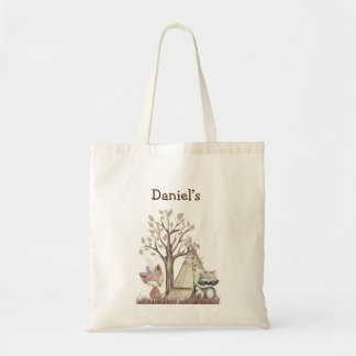 Boho Woodland Animals Nursery Canvas tas