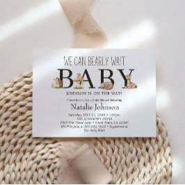 Boho Woodland Animals wacht bijna op Baby shower Kaart