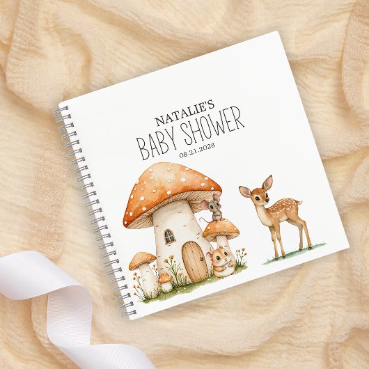 Boho Woodland Animaux Baby shower Carnet