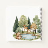 Boho Woodland Animaux Baby shower Carnet (Dos)
