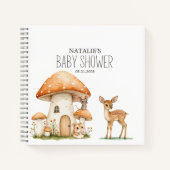 Boho Woodland Animaux Baby shower Carnet (Devant)