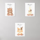 Boho Woodland Animaux Personnalisé Baby Nursery (Recto)