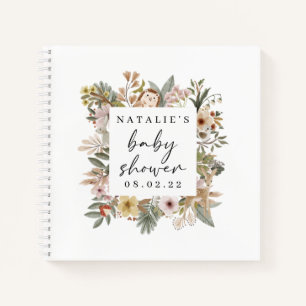 Boho Woodland Baby shower Livre d'or