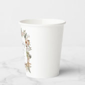 Boho Woodland Baby shower Paper Cups Papieren Bekers (Links)