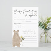 Boho Woodland Baby shower Predications & Advice (Staand voorkant)