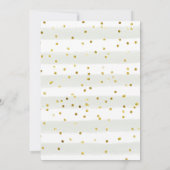 Boho Woodland Baby shower vert Invitation (Dos)