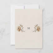 Boho Woodland Baby shower virtuel carte d'invitati (Dos)