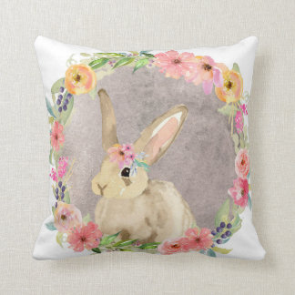 Boho Woodland Bunny Rabbit Baby Nursery Pillow Kussen