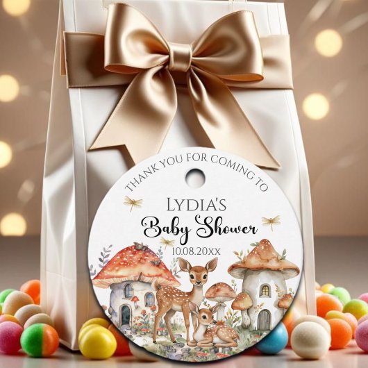 Boho Woodland Forest Animals Baby shower Bedankjes Labels