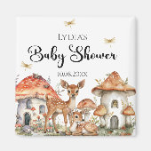 Boho Woodland Forest Animals Baby shower Magneet (Voorkant)