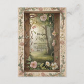 Boho Woodland Forest Raffle Diapper Informatiekaartje (Voorkant)