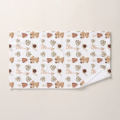 Boho Woodland Jungle Motif animal (Serviette à main)