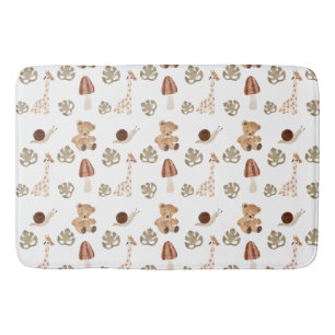 Boho Woodland Oerwoud Animal Pattern Badmat