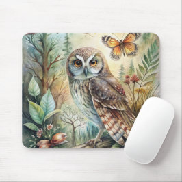 Boho Woodland Owl Muismat
