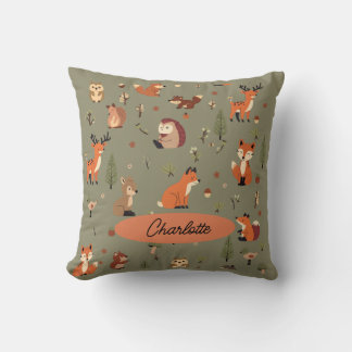 Boho Woodland Persoonlijke Baby Kussen