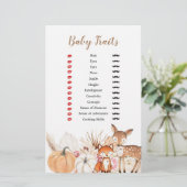 Boho Woodland Pumpkin Baby Traits Games (Staand voorkant)