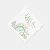 Boho Woodland Rainbow Adventure Servet (Hoek)