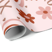 Boho Xoxo-Valentijn Cadeaupapier (Rol Hoek)