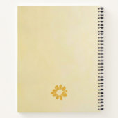 Boho Yellow Floral Timbre Custom Quote Journal (Dos)