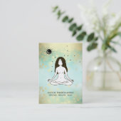 * Boho Yoga Godin Hemelse Maan Magie 3e Oog Visitekaartje (Staand voorkant)