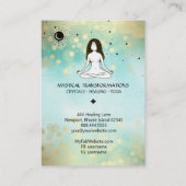 * Boho Yoga Godin Hemelse Maan Magie 3e Oog Visitekaartje (Achterkant)