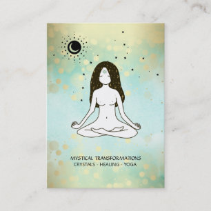 * Boho Yoga Godin Hemelse Maan Magie 3e Oog Visitekaartje
