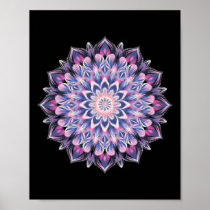 Boho Yoga Kunst Spirituele Meditatie Heilige Geome Poster