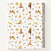 Boho Yoga Meisje Aangepaste Naam Notitieboek (Achterkant)