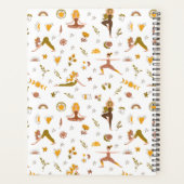 Boho Yoga Meisje Aangepaste Naam Planner (Achterkant)