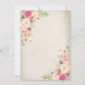 Boho Young Wild Et Invitation À Trois Anniversaire (Dos)