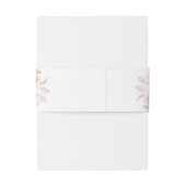 Boho Zachte Blozende Rozen Bruiloft Uitnodigingen Wikkel (Achterkant Voorbeeld)