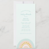 Boho Zee Dier Baby shower Uitnodiging (Achterkant)