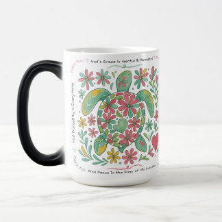 Boho Zee Schildpad Christelijk, 11 of 15oz, Roze/G Magische Mok